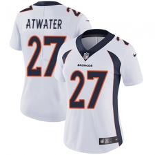 Women's Nike Denver Broncos #27 Steve Atwater White Vapor Untouchable Limited Player NFL Jersey