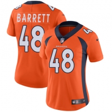 Women's Nike Denver Broncos #48 Shaquil Barrett Elite Orange Team Color NFL Jersey