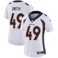 Women's Nike Denver Broncos #49 Dennis Smith Elite White NFL Jersey