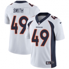 Youth Nike Denver Broncos #49 Dennis Smith White Vapor Untouchable Limited Player NFL Jersey