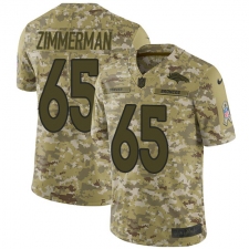 Men's Nike Denver Broncos #65 Gary Zimmerman Limited Camo 2018 Salute to Service NFL Jersey