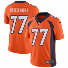 Youth Nike Denver Broncos #77 Karl Mecklenburg Elite Orange Team Color NFL Jersey