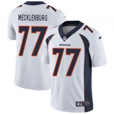 Youth Nike Denver Broncos #77 Karl Mecklenburg White Vapor Untouchable Limited Player NFL Jersey