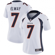Women's Nike Denver Broncos #7 John Elway Elite White NFL Jersey