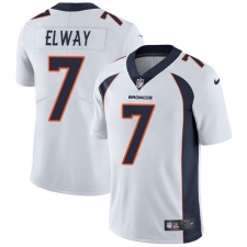 Youth Nike Denver Broncos #7 John Elway White Vapor Untouchable Limited Player NFL Jersey