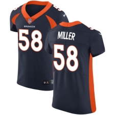Men's Nike Denver Broncos #58 Von Miller Navy Blue Alternate Vapor Untouchable Elite Player NFL Jersey