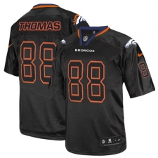 Men's Nike Denver Broncos #88 Demaryius Thomas Elite Lights Out Black NFL Jersey