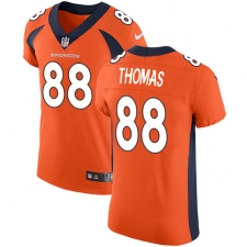 Men's Nike Denver Broncos #88 Demaryius Thomas Orange Team Color Vapor Untouchable Elite Player NFL Jersey