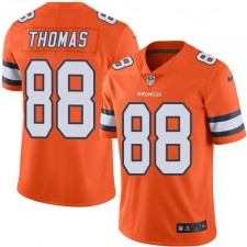 Youth Nike Denver Broncos #88 Demaryius Thomas Limited Orange Rush Vapor Untouchable NFL Jersey
