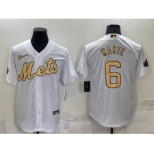 Men's New York Mets #6 Starling Marte White 2022 All Star Stitched Cool Base Nike Jersey