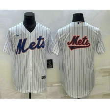Men's New York Mets Big Logo White Cool Base Stitched Baseball Jerseys
