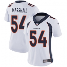 Women's Nike Denver Broncos #54 Brandon Marshall Elite White NFL Jersey