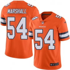 Youth Nike Denver Broncos #54 Brandon Marshall Limited Orange Rush Vapor Untouchable NFL Jersey