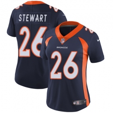 Women's Nike Denver Broncos #26 Darian Stewart Elite Navy Blue Alternate NFL Jersey