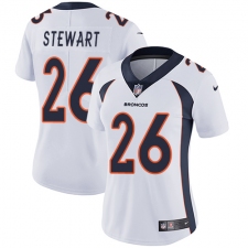 Women's Nike Denver Broncos #26 Darian Stewart Elite White NFL Jersey