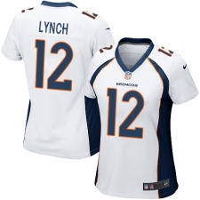 Women's Nike Denver Broncos #12 Paxton Lynch Game White NFL Jersey