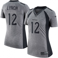 Women's Nike Denver Broncos #12 Paxton Lynch Limited Gray Gridiron NFL Jersey