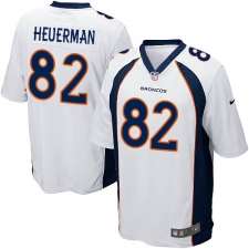 Men's Nike Denver Broncos #82 Jeff Heuerman Game White NFL Jersey