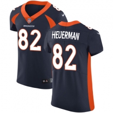 Men's Nike Denver Broncos #82 Jeff Heuerman Navy Blue Alternate Vapor Untouchable Elite Player NFL Jersey