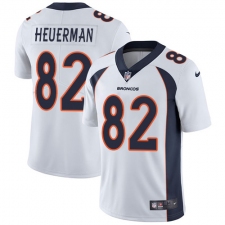 Men's Nike Denver Broncos #82 Jeff Heuerman White Vapor Untouchable Limited Player NFL Jersey