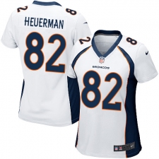 Women's Nike Denver Broncos #82 Jeff Heuerman Game White NFL Jersey