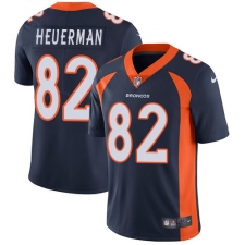 Youth Nike Denver Broncos #82 Jeff Heuerman Navy Blue Alternate Vapor Untouchable Limited Player NFL Jersey