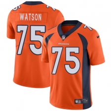 Youth Nike Denver Broncos #75 Menelik Watson Orange Team Color Vapor Untouchable Limited Player NFL Jersey