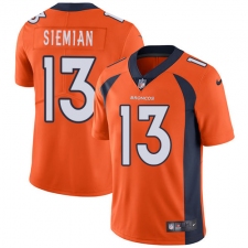 Youth Nike Denver Broncos #13 Trevor Siemian Elite Orange Team Color NFL Jersey