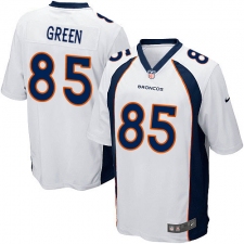 Men's Nike Denver Broncos #85 Virgil Green Game White NFL Jersey