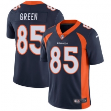 Men's Nike Denver Broncos #85 Virgil Green Navy Blue Alternate Vapor Untouchable Limited Player NFL Jersey