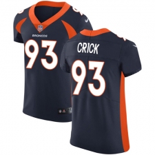 Men's Nike Denver Broncos #93 Jared Crick Navy Blue Alternate Vapor Untouchable Elite Player NFL Jersey