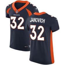 Men's Nike Denver Broncos #32 Andy Janovich Navy Blue Alternate Vapor Untouchable Elite Player NFL Jersey