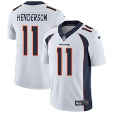Youth Nike Denver Broncos #11 Carlos Henderson Elite White NFL Jersey