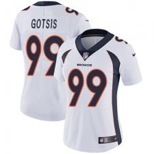 Women's Nike Denver Broncos #99 Adam Gotsis White Vapor Untouchable Limited Player NFL Jersey