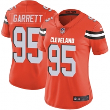 Women's Nike Cleveland Browns #95 Myles Garrett Elite Orange Alternate NFL Jersey