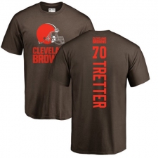 NFL Nike Cleveland Browns #70 Kevin Zeitler Brown Backer T-Shirt