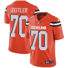 Youth Nike Cleveland Browns #70 Kevin Zeitler Elite Orange Alternate NFL Jersey