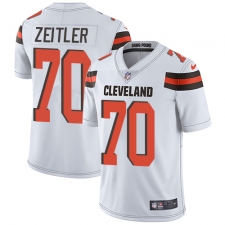 Youth Nike Cleveland Browns #70 Kevin Zeitler Elite White NFL Jersey