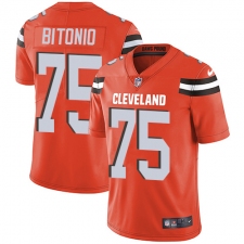 Youth Nike Cleveland Browns #75 Joel Bitonio Elite Orange Alternate NFL Jersey