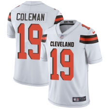 Men's Nike Cleveland Browns #19 Corey Coleman White Vapor Untouchable Limited Player NFL Jersey