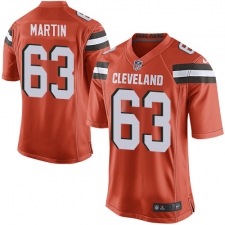 Men's Nike Cleveland Browns #63 Marcus Martin Game Orange Alternate NFL Jersey