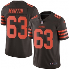 Youth Nike Cleveland Browns #63 Marcus Martin Limited Brown Rush Vapor Untouchable NFL Jersey