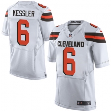 Men's Nike Cleveland Browns #6 Cody Kessler Elite White NFL Jersey