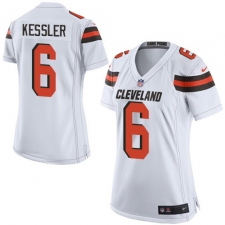 Women's Nike Cleveland Browns #6 Cody Kessler Game White NFL Jersey