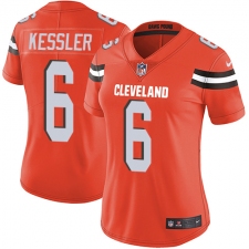 Women's Nike Cleveland Browns #6 Cody Kessler Orange Alternate Vapor Untouchable Limited Player NFL Jersey