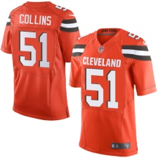 Men's Nike Cleveland Browns #51 Jamie Collins Elite Orange Alternate NFL Jersey