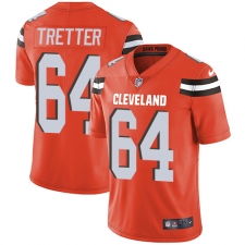 Youth Nike Cleveland Browns #64 JC Tretter Elite Orange Alternate NFL Jersey
