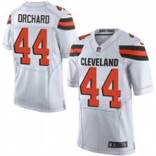 Men's Nike Cleveland Browns #44 Nate Orchard Elite White NFL Jersey