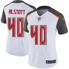 Women's Nike Tampa Bay Buccaneers #40 Mike Alstott White Vapor Untouchable Limited Player NFL Jersey