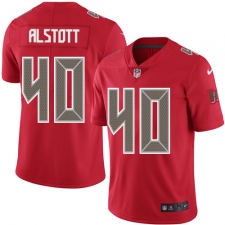 Youth Nike Tampa Bay Buccaneers #40 Mike Alstott Limited Red Rush Vapor Untouchable NFL Jersey